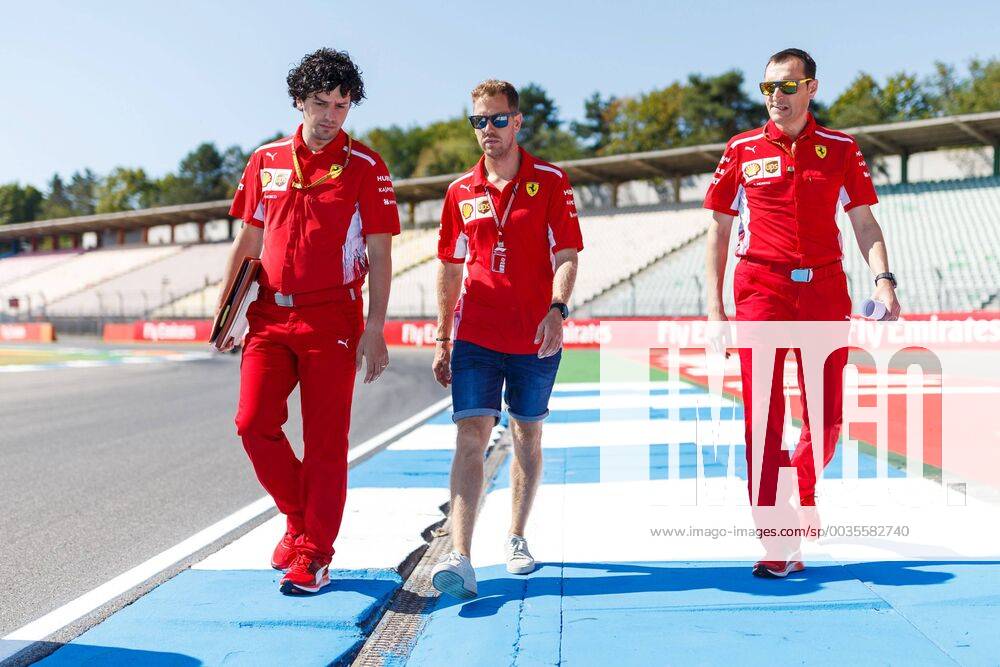 Sebastian Vettel Scuderia Ferrari visits the track Grand Prix of Germany 2018 Motorsport Formula 1 19 07 2018 Grand Prix of Germany 2018 Motorsport Formula 1 19 07 2018 Hockenheim