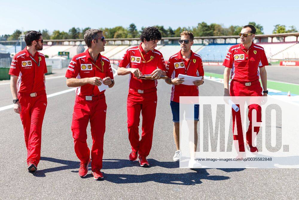 Sebastian Vettel Scuderia Ferrari visits the track Grand Prix of Germany 2018 Motorsport Formula 1 19 07 2018 Grand Prix of Germany 2018 Motorsport Formula 1 19 07 2018 Hockenheim