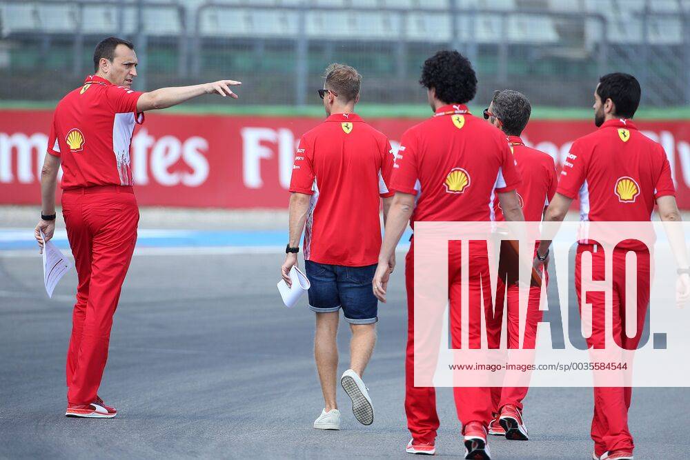 Photo4 LaPresse 19 07 2018 Hockenheimring, Germany Grand Prix Formula One Germany 2018 In the pic: Riccardo Adami (ITA) Ferrari Race Engineer and Sebastian Vettel (GER) Scuderia Ferrari SF71H