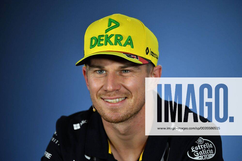Nico HUELKENBERG HÜLKENBERG ENG Renault Sport F1 Team Action Single image single image Portrait Portrait Press Conference Formula 1 GP of GermanyGermany Hockenheimring Season 2018 on 19 07 2018