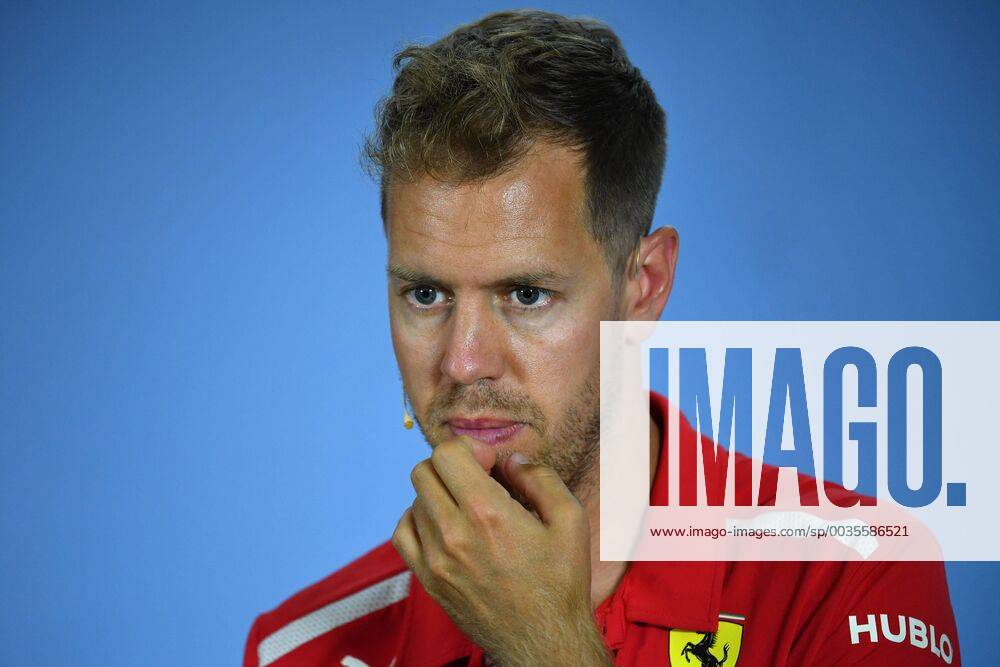 Sebastian VETTEL GER Scuderia Ferrari action single image single image portrait portrait gestures press conference Formula 1 GP Germany Germany Hockenheimring season 2018 on 19 07 2018