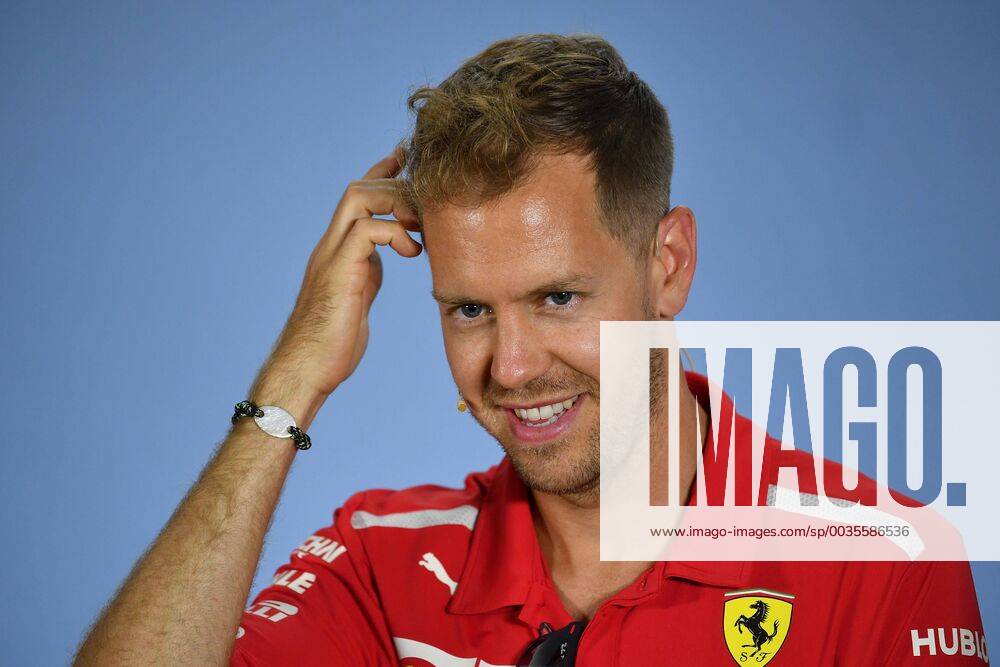Sebastian VETTEL GER Scuderia Ferrari action single image single image portrait portrait gestures press conference Formula 1 GP Germany Germany Hockenheimring season 2018 on 19 07 2018
