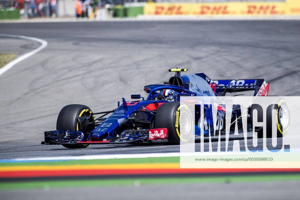 Motorsport Formula 1 season 2018 2019 Training on Friday 20 07 2018 at the Hockenheimring in Hockenheim Germany Pierre Gasly Red Bull Toro Rosso Honda turns into the Motodrome