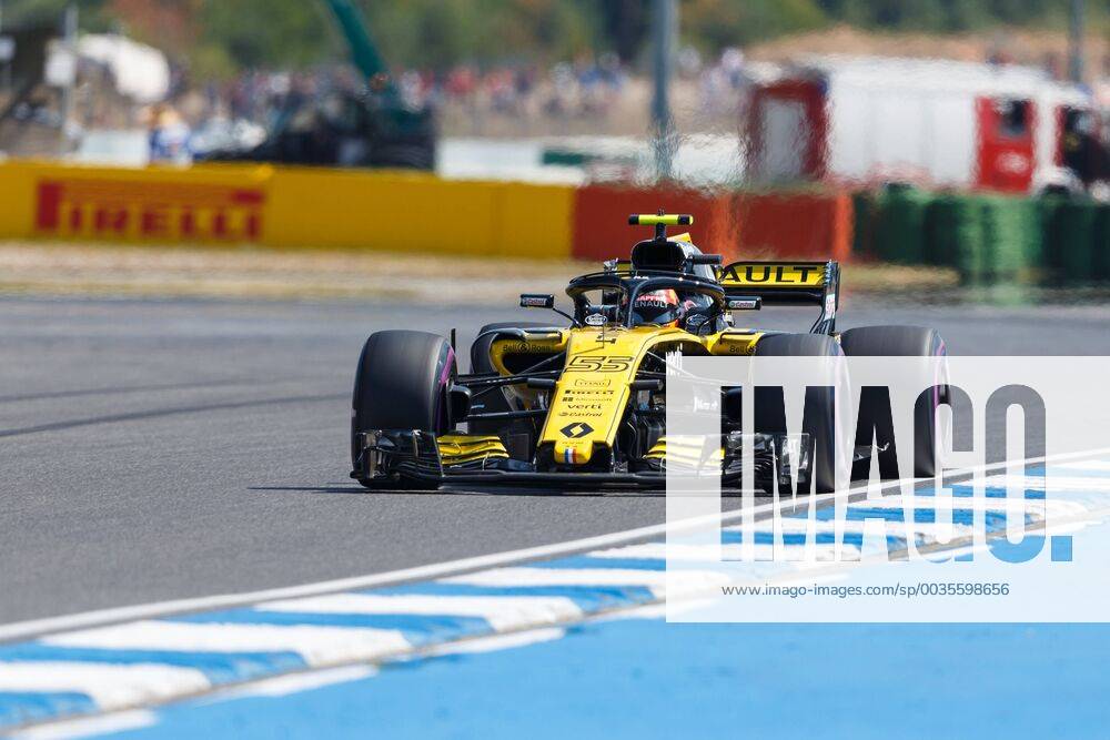 Carlos Sainz Renault Sport F1 team with his car on the track Grand Prix of Germany 2018 Motorsport Formula 1 20 07 2018 German Grand Prix 2018 Motorsport Formula 1 20 07 2018 Hockenheim