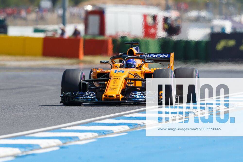 Fernando Alonso McLaren Honda with his car on the track Grosser Preis von Deutschland 2018 Motorsport Formula 1 20 07 2018 German Grand Prix 2018 Motorsport Formula 1 20 07 2018 Hockenheim