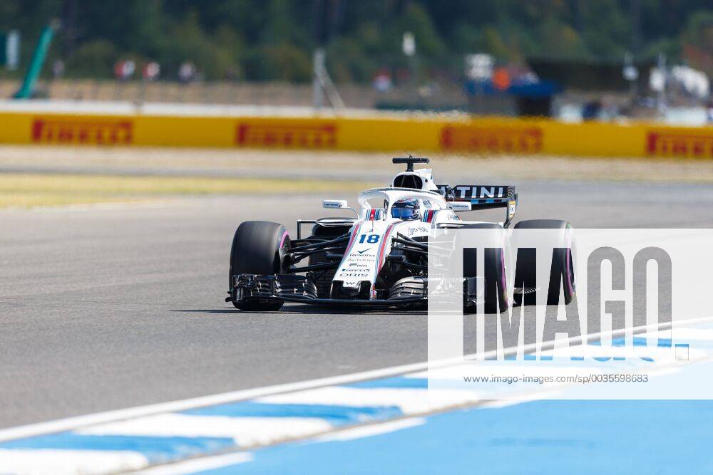 Lance Stroll Williams Martini Racing with his car on the track Grosser Preis von Deutschland 2018 Motorsport Formula 1 20 07 2018 German Grand Prix 2018 Motorsport Formula 1 20 07 2018 Hockenheim
