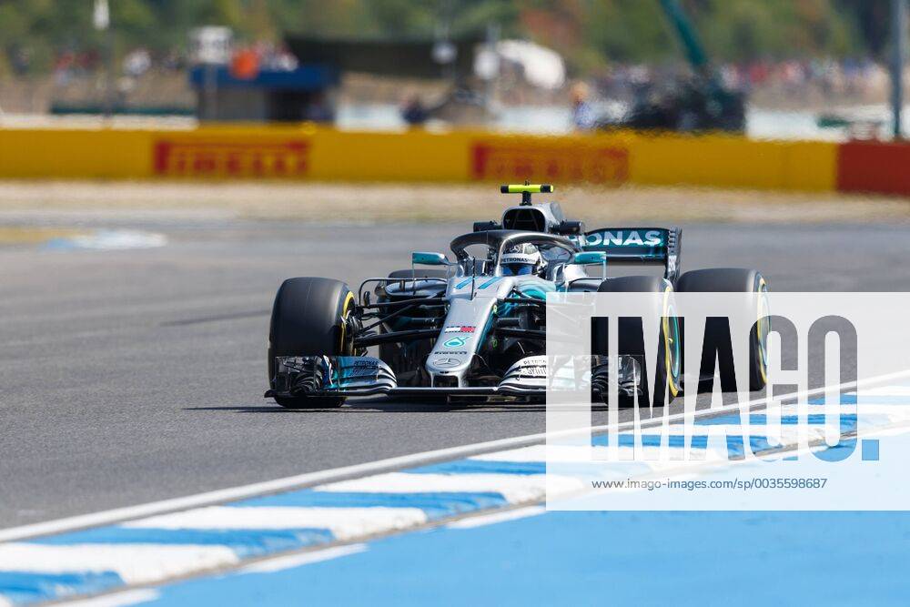 Valtteri Bottas Mercedes AMG Petronas Formula One team with his car on the track Grosser Preis von Deutschland 2018 Motorsport Formula 1 20 07 2018 German Grand Prix 2018 Motorsport Formula 1 20 07 2018 Hockenheim