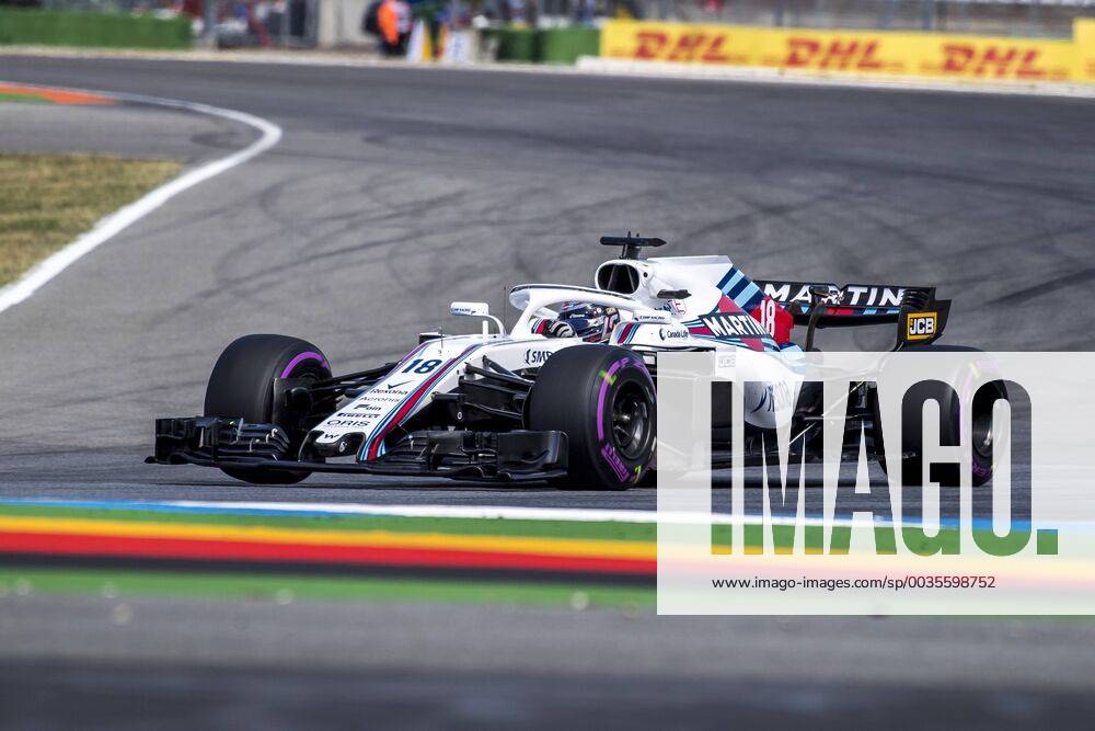 Motorsport Formula 1 season 2018 2019 Training on Friday 20 07 2018 at the Hockenheimring in Hockenheim Germany Lance Stroll Williams Martini Racing turns into the Motodrom