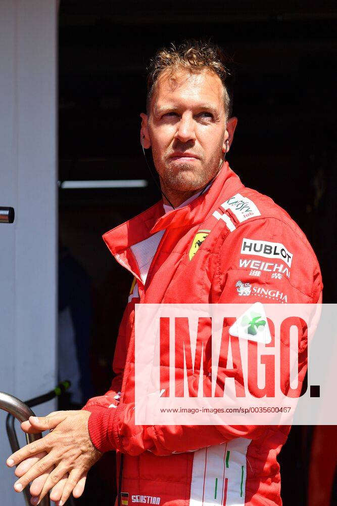 Sebastian VETTEL GER Scuderia Ferrari action single image truncated single motive half figure half figure training Formula 1 GP of GermanyGermany Hockenheimring season 2018 on 20 07 2018