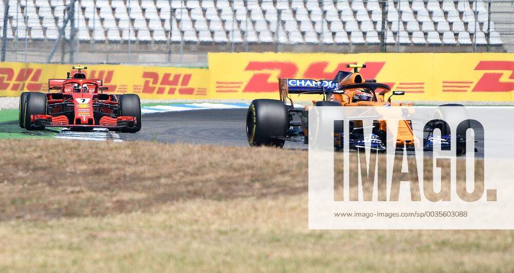 Formula 1 Grand Prix of Germany Grand Prix of Germany 1 Free practice 2018 vl Kimi Raikkonen Ferrari Scuderia Ferrari Stoffel Vandoorne McLaren Renault Hockenheim