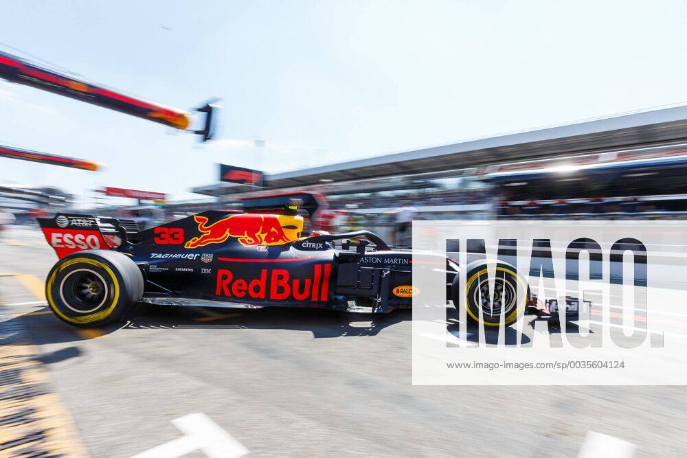 Max Verstappen Red Bull Racing drives out of the box Grand Prix of Germany 2018 Motorsport Formula 1 20 07 2018 Grand Prix of Germany 2018 Motorsport Formula 1 20 07 2018 Hockenheim