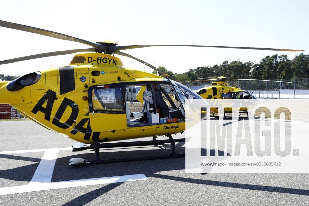 Motorsports: FIA Formula One World Championship WM Weltmeisterschaft 2018, Grand Prix of Germany, ADAC Luftrettung, Helicopter, Hubschrauber Hockenheim Germany