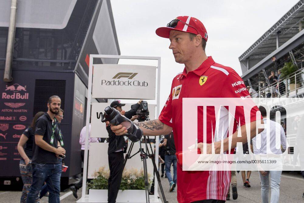 Motorsport Formula 1 season 2018 2019 qualifying on Saturday 21 07 2018 at the Hockenheimring in Hockenheim Germany Kimi Raikkonen Scuderia Ferrari enters his pits