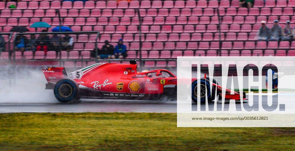 Formula 1 FIA Grand Prix of Germany 3 Free practice 2018 v l Sebastian Vettel Ferrari Scuderia Ferrari Hockenheim