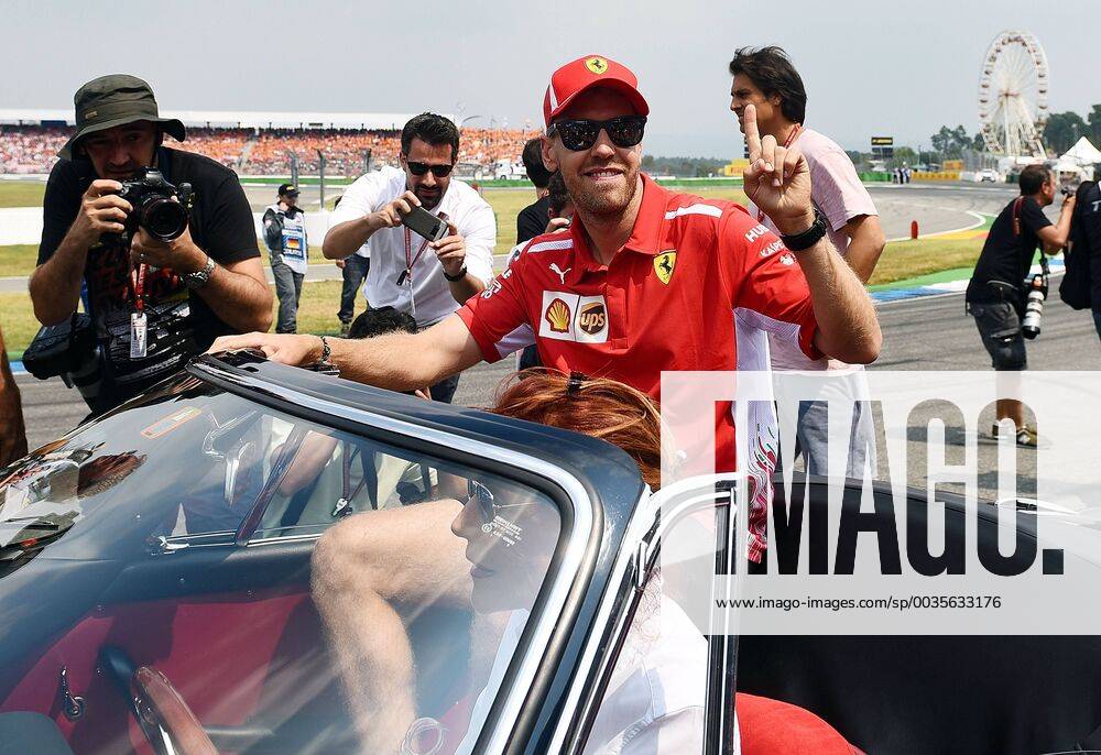 Formula 1 FIA Grand Prix of Germany race 2018 v l Driver parade Sebastian Vettel Ferrari Scuderia Ferrari Hockenheim