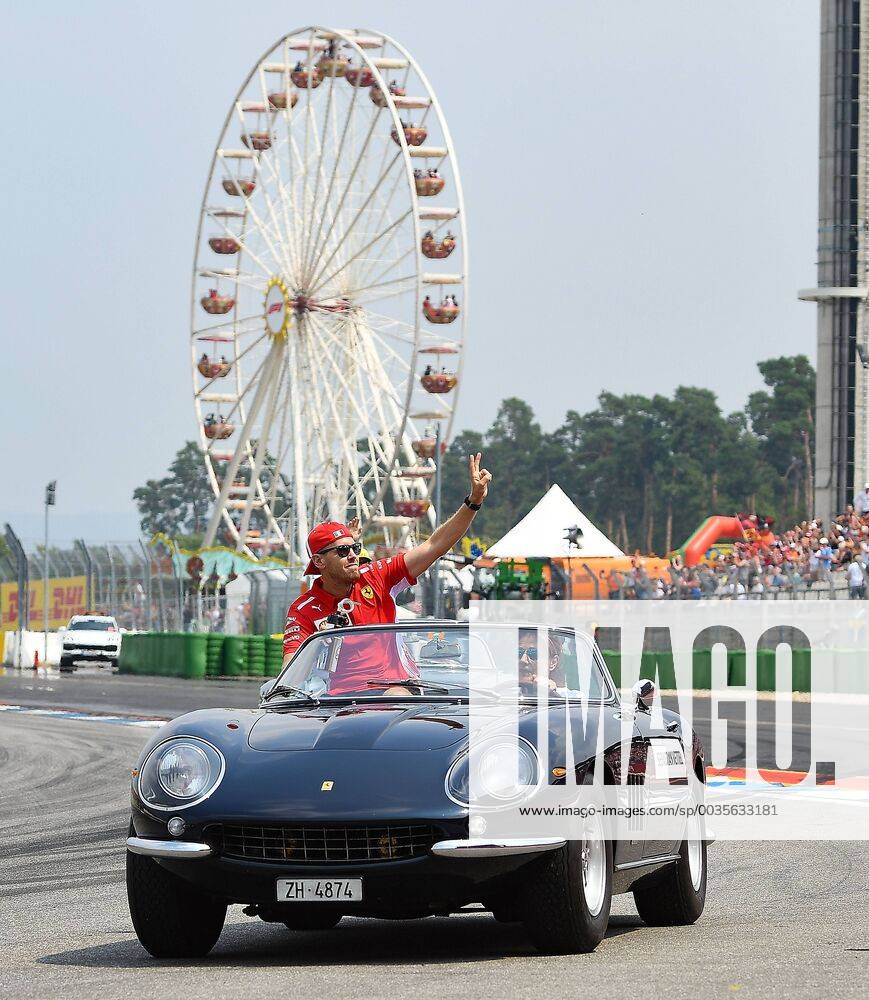 Formula 1 FIA Grand Prix of Germany race 2018 v l Driver parade Sebastian Vettel Ferrari Scuderia Ferrari Hockenheim