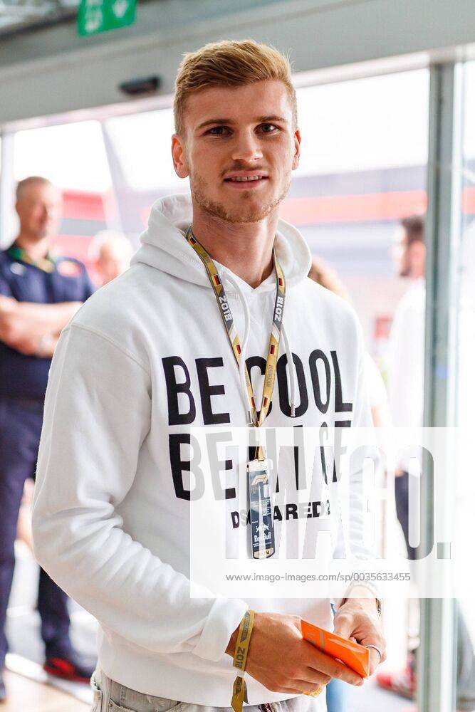 Timo Werner RB Leipzig visits Red Bull Racing German Grand Prix 2018 Motorsport Formula 1 22 07 2018 German Grand Prix 2018 Motorsport Formula 1 22 07 2018 Hockenheim