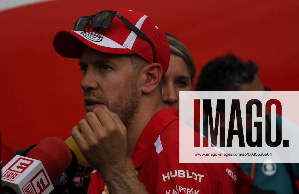 Sebastian Vettel Scuderia Ferrari formula 1 GP Germany at Hockenheim 22 07 2018 Photo mspb Thomas Melzer PK after failure Sebastian Vettel Formula 1 GP Germany 2018