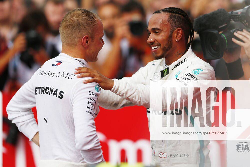Motorsports: FIA Formula One World Championship WM Weltmeisterschaft 2018, Grand Prix of Germany, 77 Valtteri Bottas (FIN, Mercedes AMG Petronas Motorsport), 44 Lewis Hamilton (GBR, Mercedes AMG Petronas Motorsport), Hockenheim Germany