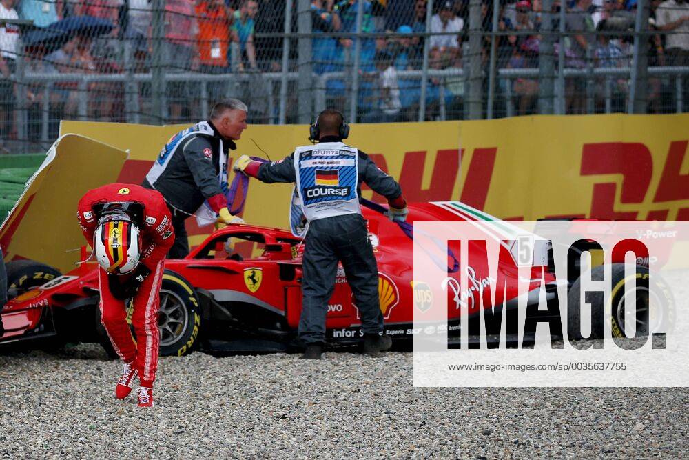 Motorsports: FIA Formula One World Championship WM Weltmeisterschaft 2018, Grand Prix of Germany, 5 Sebastian Vettel (GER, Scuderia Ferrari), Hockenheim Germany