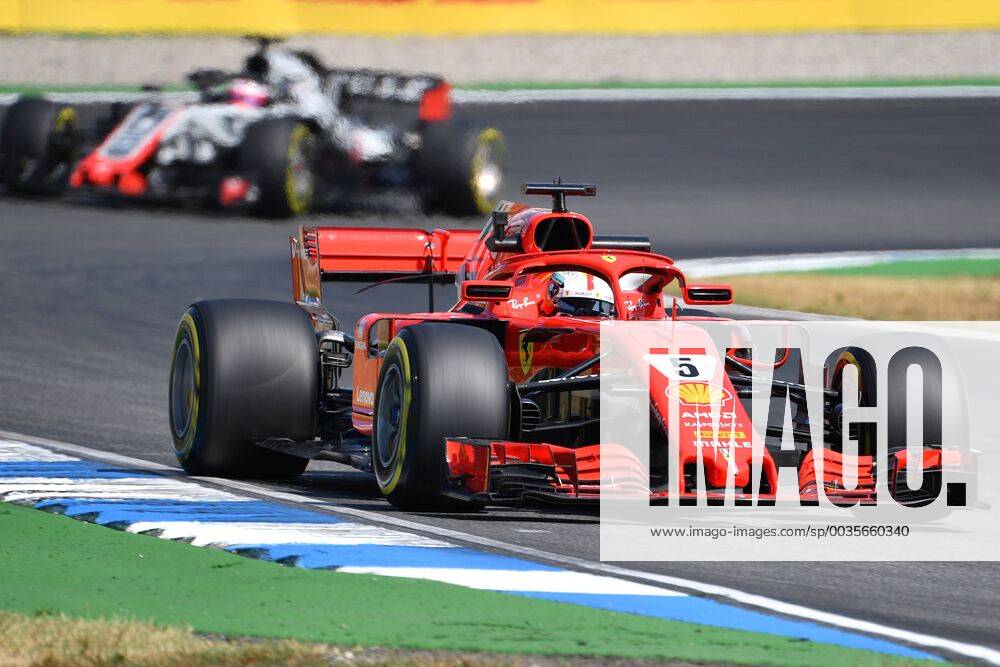 Sebastian VETTEL GER Scuderia Ferrari action in his race car training Formula 1 GP of GermanyGermany Hockenheimring season 2018 on 20 07 2018