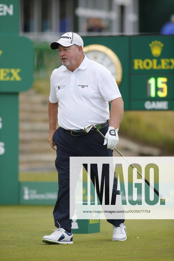 26th July 2018, Old Course at St Andrews, St Andrews, Scotland; The 2018 Senior Open Golf Championships, 1st round; Ian Woosnam (WAL) prepares to play his tee shot on the opening hole ActionPlus12050491 AlanxMartin