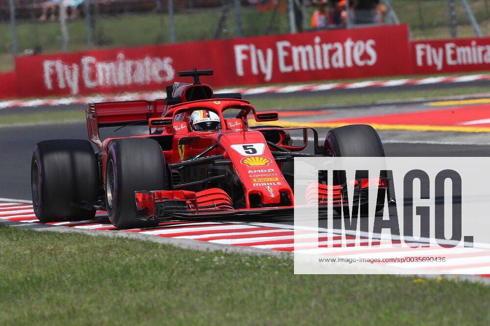 Photo4 LaPresse 27 07 2018 Budapest, Hungary Grand Prix Formula One Hungary 2018 In the pic: Sebastian Vettel (GER) Scuderia Ferrari SF71H