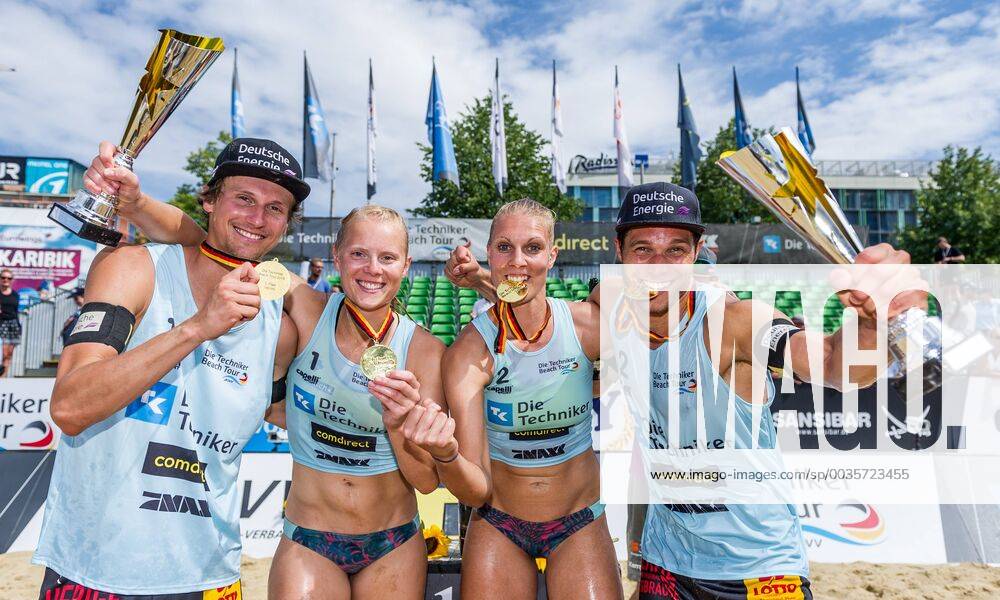 The Technicians Beach Tour 2018 Leipzig 29 07 2018 Jonas Schroeder United Volleys Anna Behlen SV Lohhof Sarah Schneider SV Lohhof Paul Becker German Energy Beach Team The Technicians Beach Tour 2018 Leipzig am 29 07 2018 Leipzig