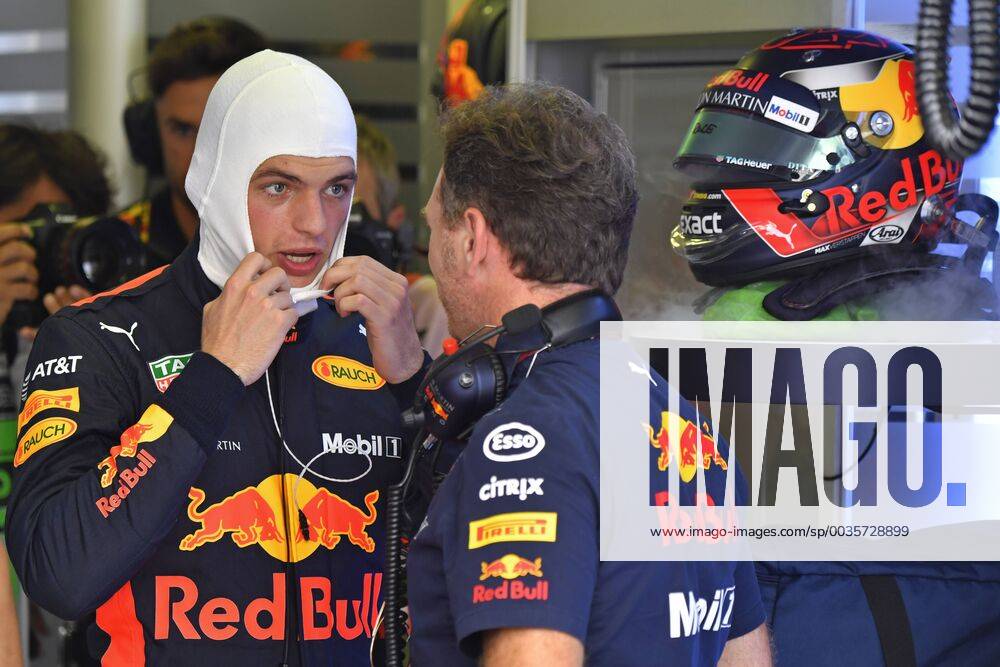 Motorsports: FIA Formula One World Championship WM Weltmeisterschaft 2018, Grand Prix of Hungary, 33 Max Verstappen (NLD, Aston Martin Red Bull Racing), Christian Horner (GBR, Aston Martin Red Bull Racing), Budapest Hungary