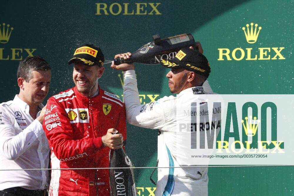 Motorsports: FIA Formula One World Championship WM Weltmeisterschaft 2018, Grand Prix of Hungary, Riccardo Musconi, 5 Sebastian Vettel (GER, Scuderia Ferrari), 44 Lewis Hamilton (GBR, Mercedes AMG Petronas Motorsport), Budapest Hungary