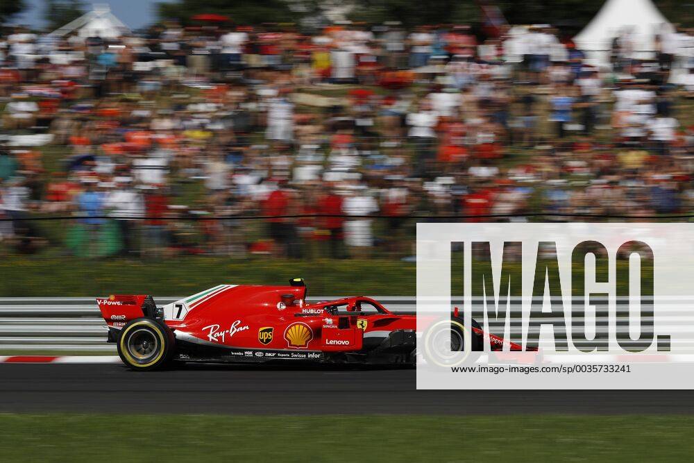 Carrera del GP de F1 de Hungría en el circuito de Hugaroring. En la imagen, Kimi Raikkonen.Race of Hungarian F1 GP at Hungaroring circuit. In this picture, Kimi Raikkonen. RV RACING PRESS