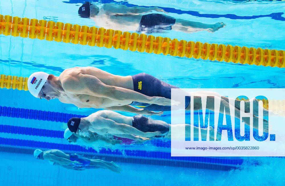 Kirill Prigoda of Russia competes in the semi final of 200 meters breaststroke swimming during the European Championships on August 5, 2018 in Glasgow Photo Simon Lodge BILDBYR N Code JM 87767