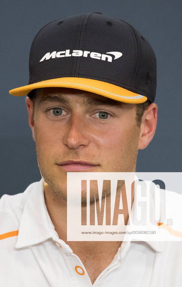 McLaren s Belgian driver Stoffel Vandoorne pictured during a press conference PK Pressekonferenz part of preparations ahead of the Spa-Francorchamps Formula One Grand Prix of Belgium race, in Spa-Francorchamps, Thursday 23 August 2018. BENOITxDOPPAGNE x05411514x