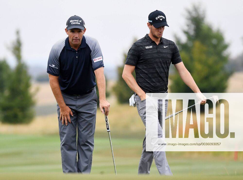 Golfers L-R Padraig Harrington and Thomas Pieters in action during the Czech Masters golf tournament within the European Tour, in Vysoky Ujezd, Czech Republic, on August 24, 2018. (CTKxPhoto RomanxVondrous) CTKPhotoP201808240567301 vnd 4