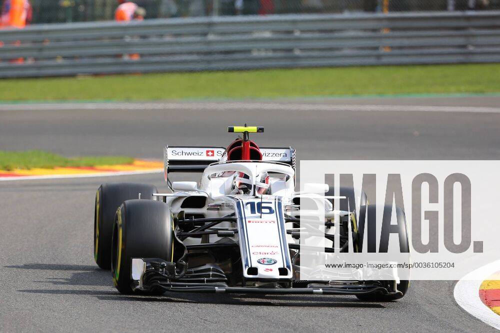 Charles Leclerc Alfa Romeo Sauber F1 Team Formula 1 GP Belgium at Spa 24 08 2018 Photo mspb Jean Petin Charles Leclerc Formula 1 GP Belgium 2018