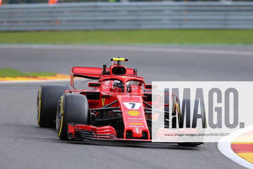 Kimi Raiikkoenen Scuderia Ferrari Formula 1 GP Belgium at Spa 24 08 2018 Photo mspb Jean Petin Kimi Raikkoenen formula 1 GP Belgium 2018