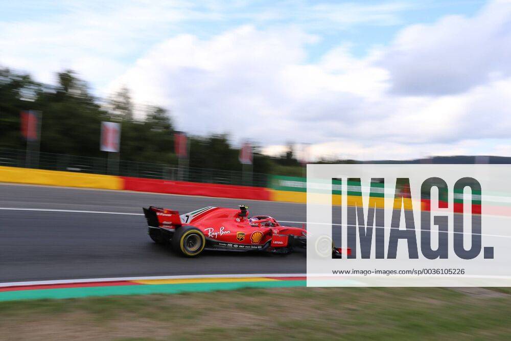 Kimi Raiikkoenen Scuderia Ferrari Formula 1 GP Belgium at Spa 24 08 2018 Photo mspb Jean Petin Kimi Raikkoenen formula 1 GP Belgium 2018