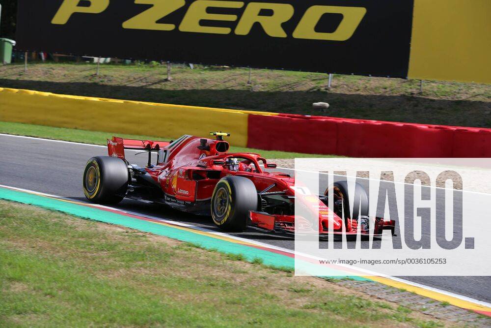 Kimi Raiikkoenen Scuderia Ferrari Formula 1 GP Belgium at Spa 24 08 2018 Photo mspb Jean Petin Kimi Raikkoenen formula 1 GP Belgium 2018