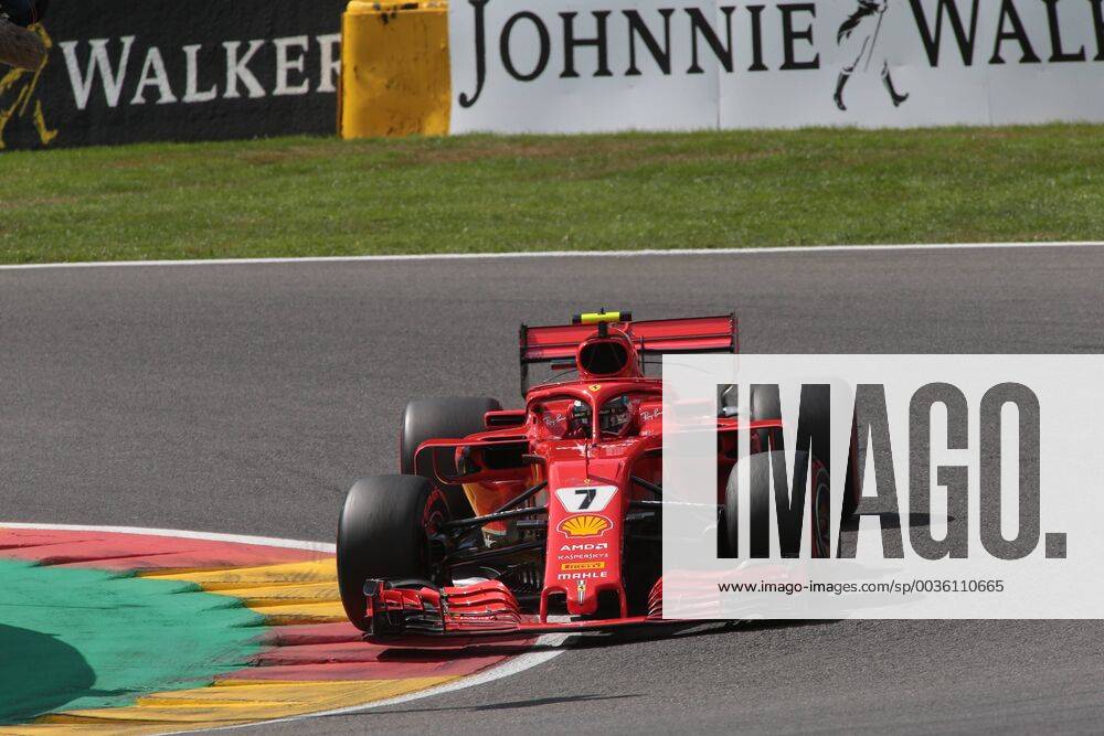 Photo4 LaPresse 25 08 2018 Spa - Francorchamps, Belgium Grand Prix Formula One Belgium 2018 In the pic: Kimi Raikkonen (FIN) Scuderia Ferrari SF71H