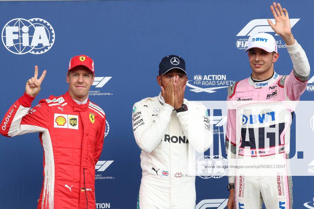 Ferrari s German driver Sebastian Vettel, Mercedes British driver Lewis Hamilton and Ferrari s Finnish driver Kimi Raikkonen pictured after the qualifications ahead of the Spa-Francorchamps Formula One Grand Prix of Belgium race, in Spa-Francorchamps, Saturday 25 August 2018. BENOITxDOPPAGNE x05413337x