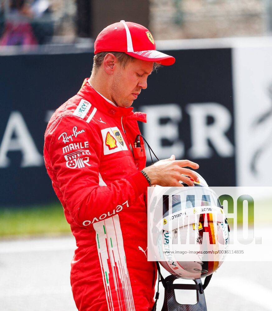 Sebastian Vettel Scuderia Ferrari disappointed Grand Prix of Belgium 2018 Motorsport Formula 1 25 08 2018 Belgian Grand Prix 2018 Motorsport Formula 1 25 08 2018