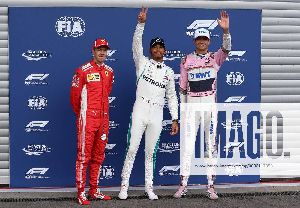 Sebastian Vettel Lewis Hamilton Mercedes Grand Prix Esteban Ocon Sahara Force India F1 Formula 1 GP Belgium at Spa 25 08 2018 Photo mspb Jean Petin Sebastian Vettel Lewis Hamilton Esteban Ocon formula 1 GP Belgium 2018