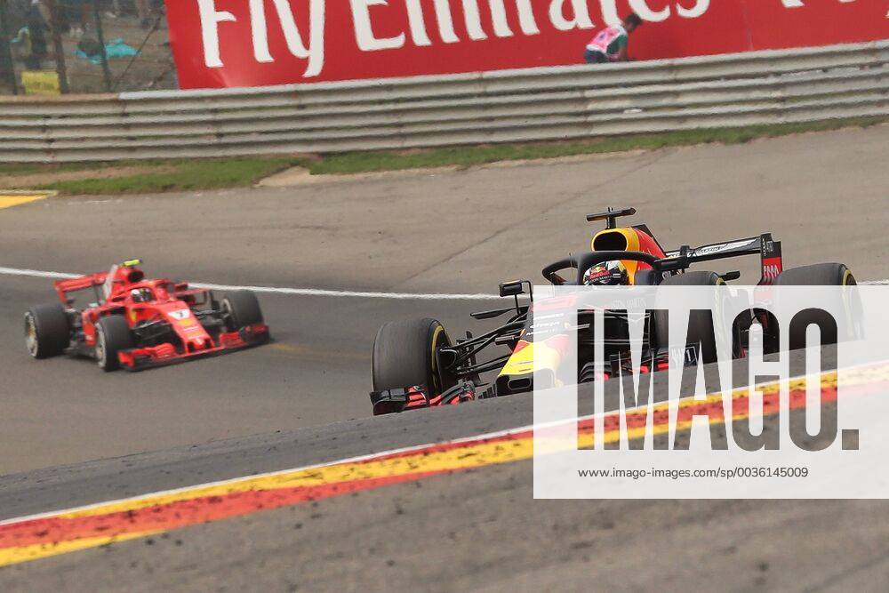 Red Bull s Australian driver Daniel Ricciardo pictured in action during the Spa-Francorchamps Formula One Grand Prix of Belgium race, in Spa-Francorchamps, Sunday 26 August 2018. BRUNOxFAHY x05414252x