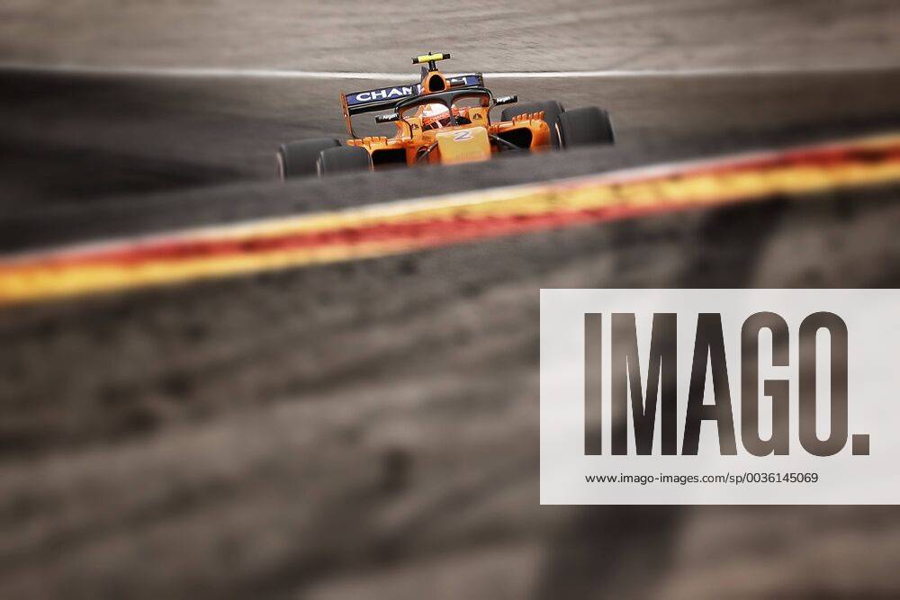 McLaren s Belgian driver Stoffel Vandoorne pictured in action during the Spa-Francorchamps Formula One Grand Prix of Belgium race, in Spa-Francorchamps, Sunday 26 August 2018. BRUNOxFAHY x05414269x