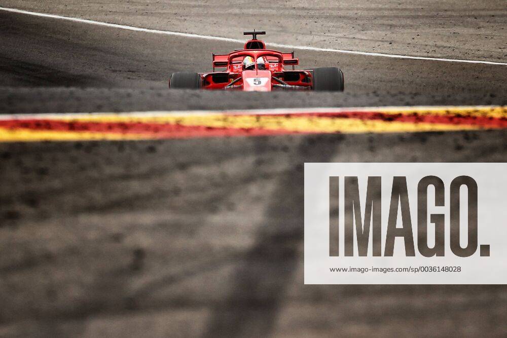 KW34 Ferrari s German driver Sebastian Vettel pictured in action during the Spa-Francorchamps Formula One Grand Prix of Belgium race, in Spa-Francorchamps, Sunday 26 August 2018. BRUNOxFAHY x05414404x