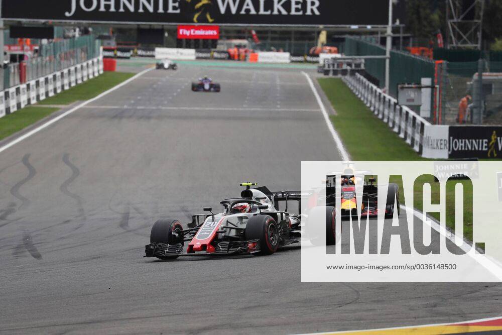 Photo4 LaPresse 26 08 2018 Spa - Francorchamps, Belgium Grand Prix Formula One Belgium 2018 In the pic: Kevin Magnussen (DEN) Haas F1 Team VF-18 and Daniel Ricciardo (AUS) Red Bull Racing RB14