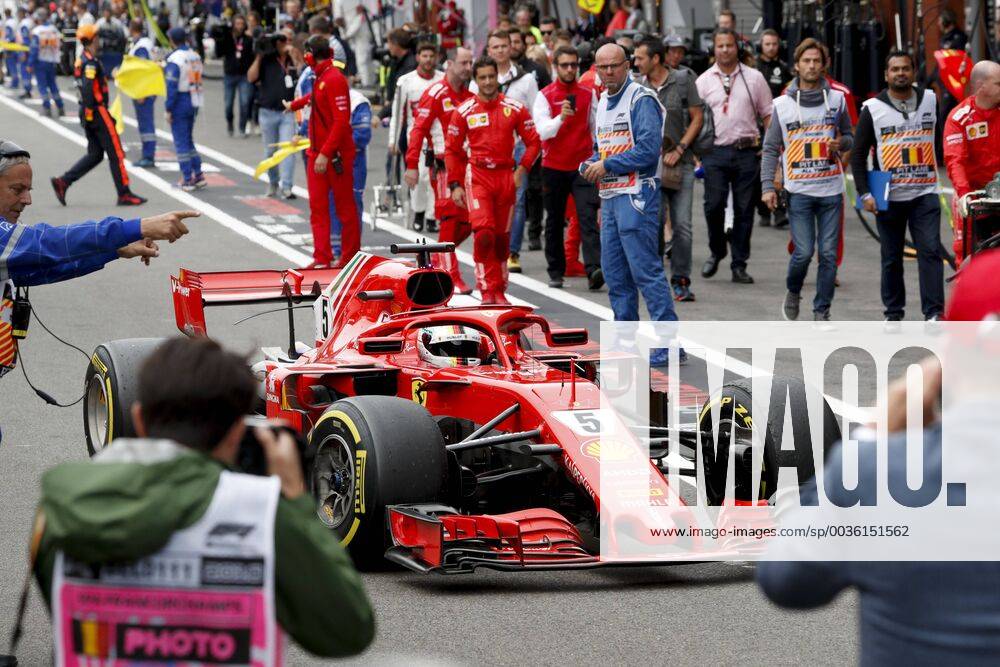 Motorsports: FIA Formula One World Championship WM Weltmeisterschaft 2018, Grand Prix of Belgium, 5 Sebastian Vettel (GER, Scuderia Ferrari), Spa-Francorchamps Belgium