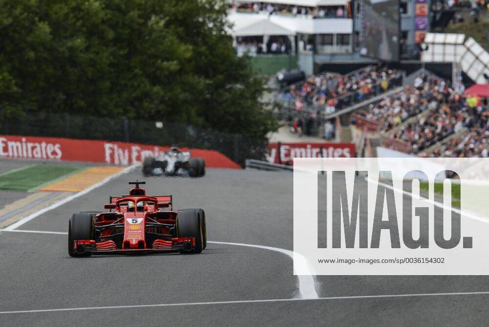 Motorsports: FIA Formula One World Championship WM Weltmeisterschaft 2018, Grand Prix of Belgium, 5 Sebastian Vettel (GER, Scuderia Ferrari), Spa-Francorchamps Belgium