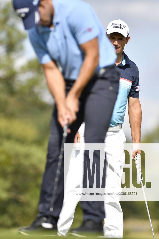 Golfers PADRAIG HARRINGTON (right) of Ireland and ANDREA PAVAN of Italy in action during the Czech Masters golf tournament within the European Tour, in Vysoky Ujezd, Czech Republic, on August 26, 2018. (CTKxPhoto MichalxKamaryt) CTKPhotoP201808260521001 kmt 12
