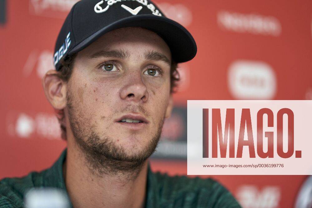 Made in Denmark European Tour Thomas Pieters at the press meeting before the golf tournament Made in Denmark, at Silkeborg Golf Club, Wednesday 29 August 2018. Danmark